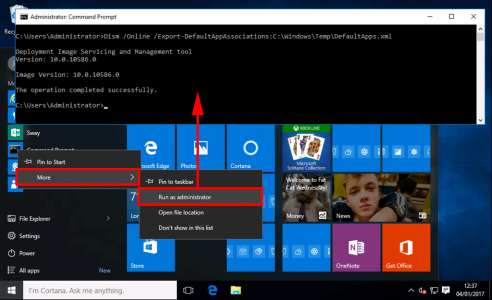 Windows 10 Export Default Applications