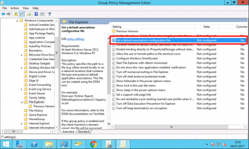 Set Default File Association by GPO