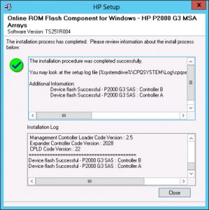 MSA 200 P3 Firmware update
