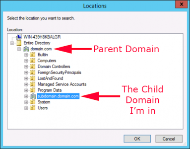 Child Domain Permissions