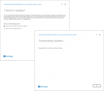 Exchange Update Check