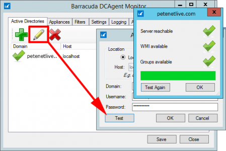 Setup Barracuda ADAgent