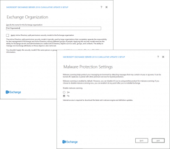 Exchange 2016 Organization Name