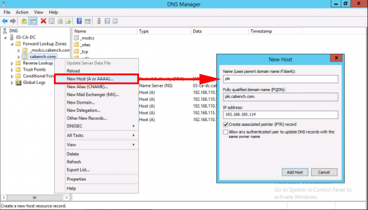 DNS Requirements For CRL