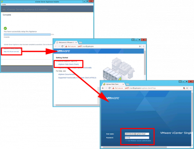 Connect to vCenter Appliance