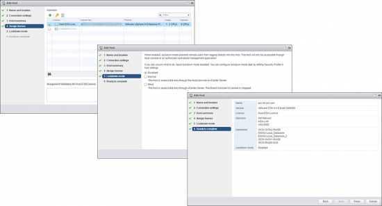 VMWARE ESX Add a Host to vCenter