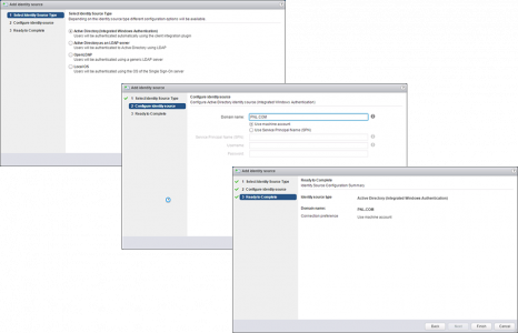 vCenter Add Domain Logons