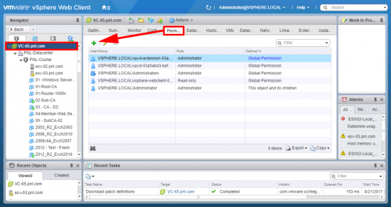 Add Domain Authentication to vSphere