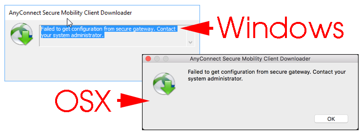 vpn error contacting security gateway