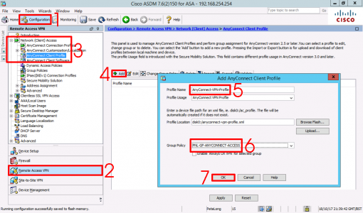 ASDM Create AnyConnect Profile