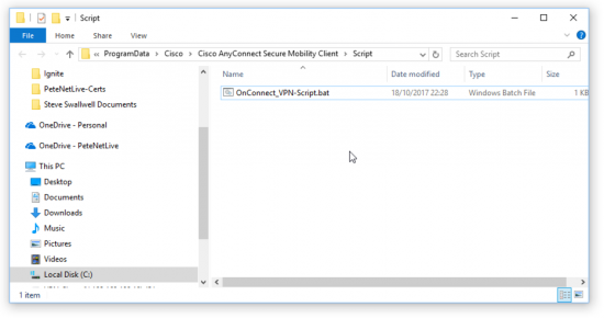 AnyConnect Script Troubleshooting