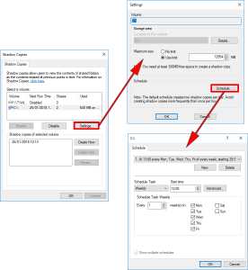 Configure Shadow Copies