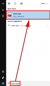 MMC Windows 10