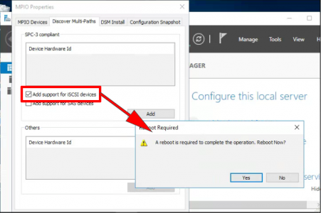 Enable MPIO For iSCSI