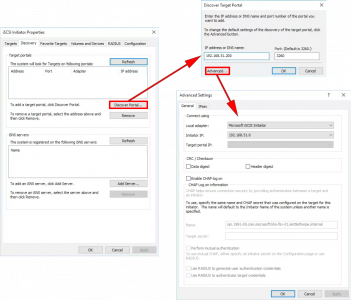 Add iSCSI Discovery Portal