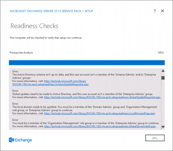 Exchange Schema Needs and Update not a mamber