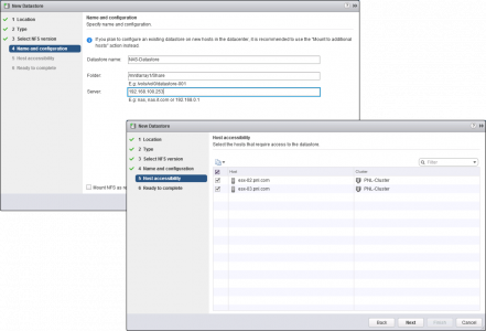 Connect vSphere ESX to NAS