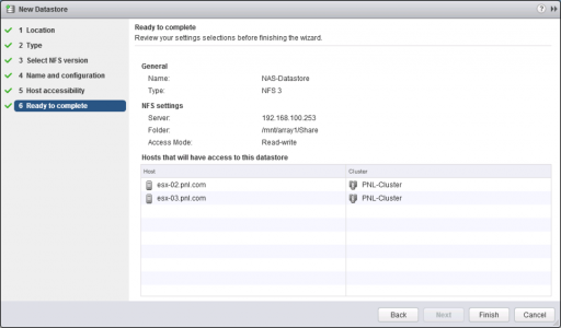 ESX NFS Datastore