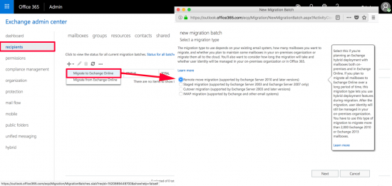 Migrate Mailbox to Office 365