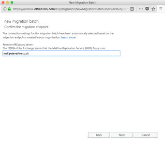 MRS Proxy Office 365 Endpoint