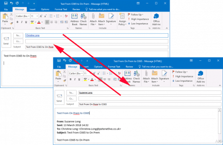 Check Mail flow From On premises to O365