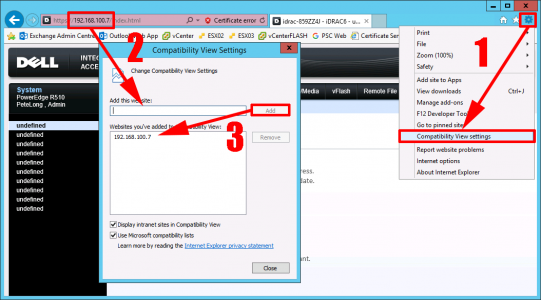 iDRAC IE11 Undefined Error