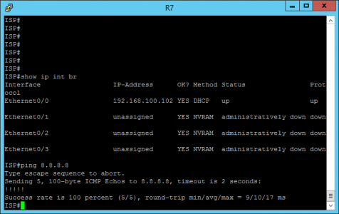 011 -EVE-NG Router Test Internet connection