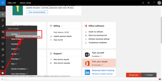 Office 365 Exchange Management