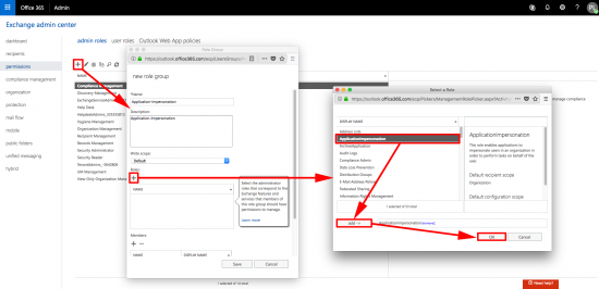 Office 365 Application Impersonation