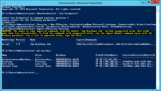 Connect PowerShell to Office 365