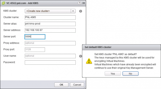 Add KMS Server to vCenter