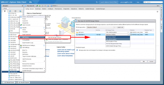 How To encrypt a VM in VMware