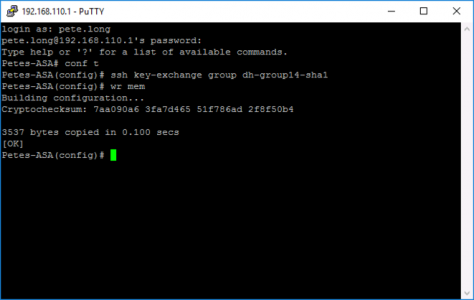 Fix SSH Error Diffie Hellman Group 1