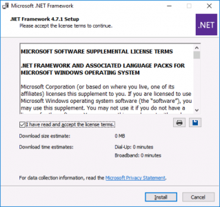Install Net 4 7 1