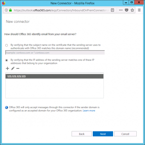 Allow Mail Relay From IP Address