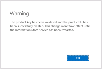 Exchange 2019 Information Store Licence Warning