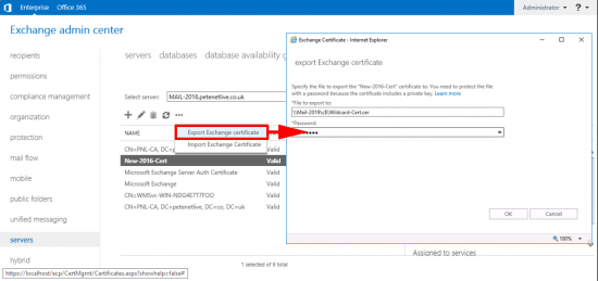 Export Exchange Certificate