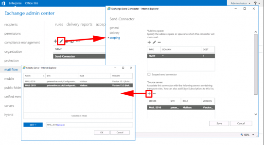 Exchange 2019 Send Connector