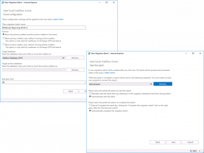 Exchange 2019 Mailbox Migration