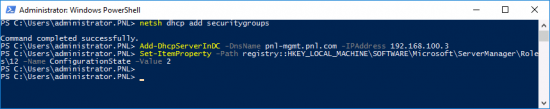 Configure DHCP via PowerShellConfigure DHCP via PowerShell