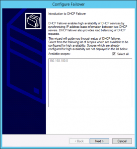 Windows DHCP Failover