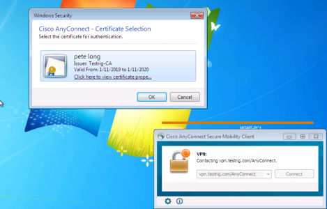 AnyConnect Prompt for Certificate