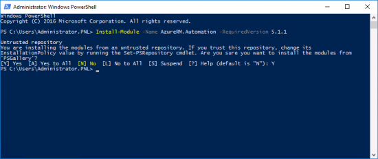 Install Azure Power Shell