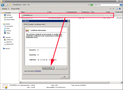 Install vCenter Root CA Certificate