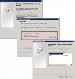 Import vCenter Root CA Certificate