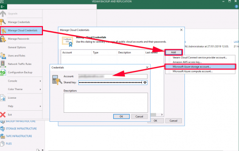 Veeam Add Azure Storage Account