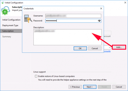 Veeam Azure Account Authentication