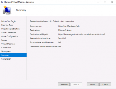 Migrate vCenter to Azure Summary