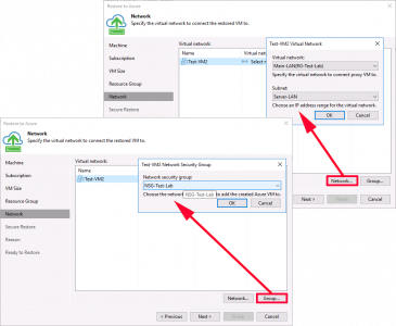 Veeam Restore VMware to Azure Networking