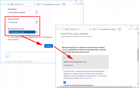 Configure Azure SR Server MySQL